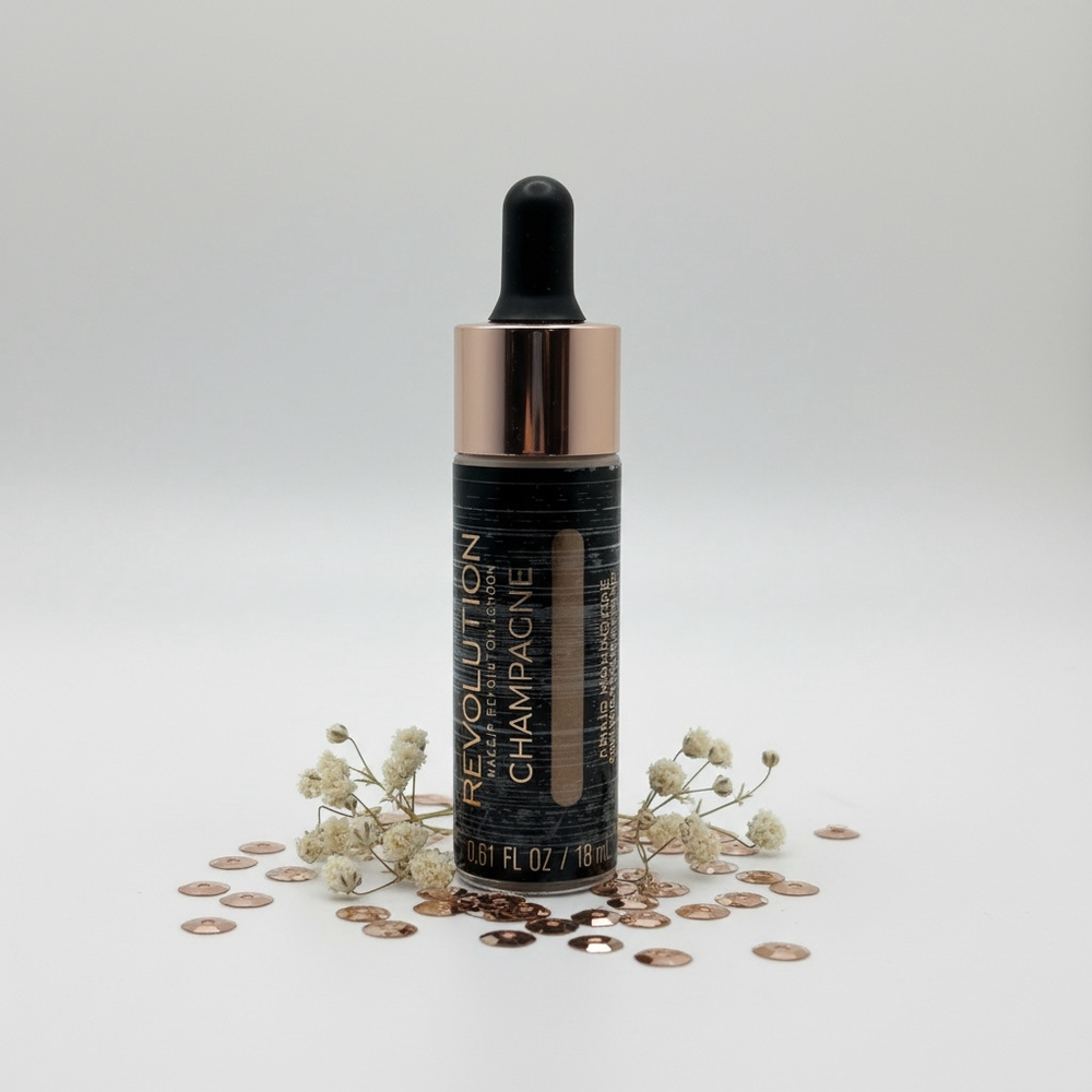 Makeup Revolution Liquid Highlighter Champagne Glow 18ml NWOB